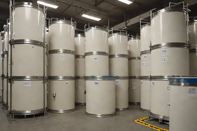 Commercial Bulk Storage Drums: Argon Gas Blanketing Against Atmospheric Oxygen in Clinical Dermatological Patch Testing Solutions